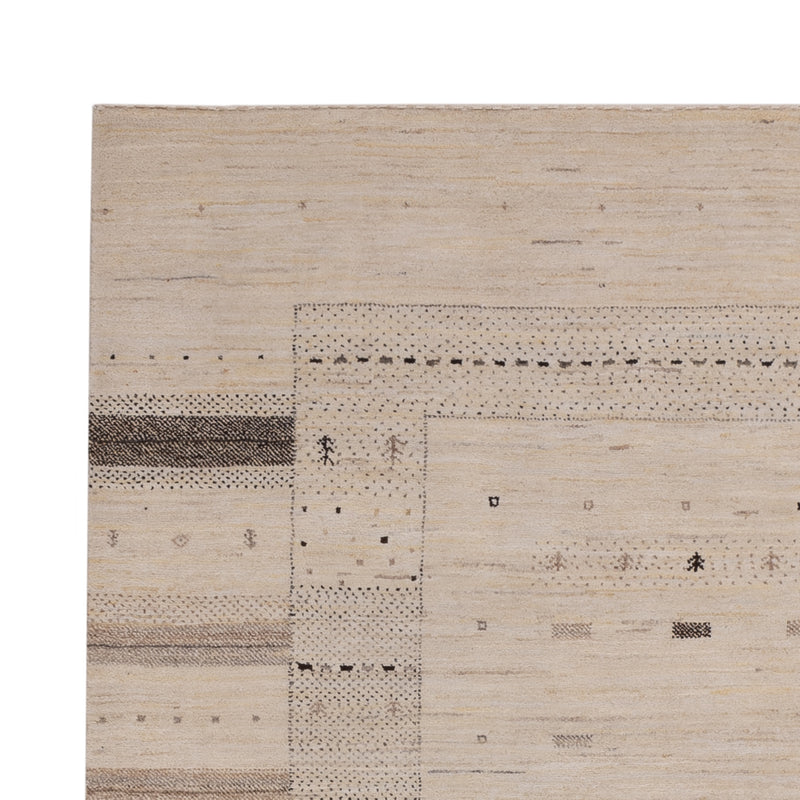 Indo Loribaft Teppich 174x245cm - Orientteppich - hellbeige