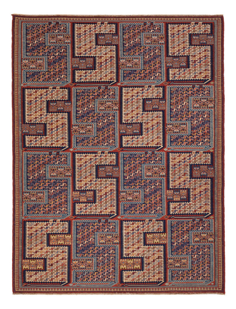 Kelim Afghan Teppich 170x212cm - mehrfarbig