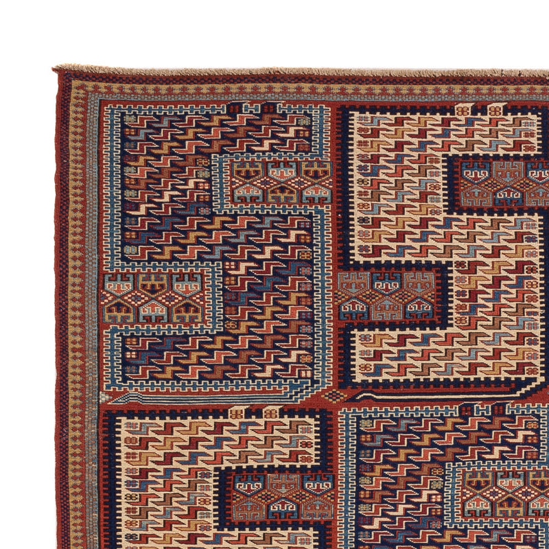 Kelim Afghan Teppich 170x212cm - mehrfarbig