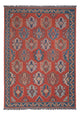 Kelim Afghan Teppich 177x253cm - rot