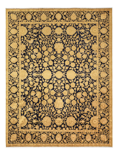 Designer Teppich 242x314cm - gold
