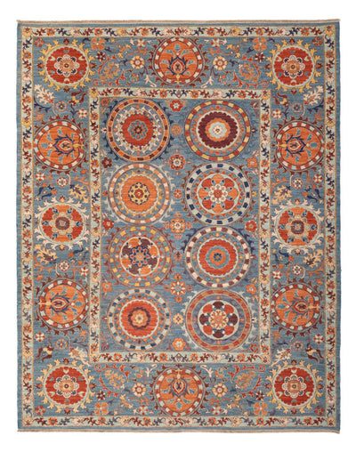Kelim Afghan Teppich 244x310cm - mehrfarbig