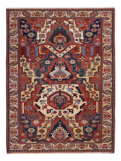 Kelim Afghan Teppich 194x256cm - mehrfarbig