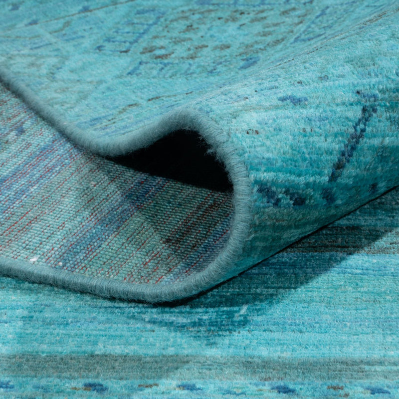 Designer Teppich 247x300cm - türkis