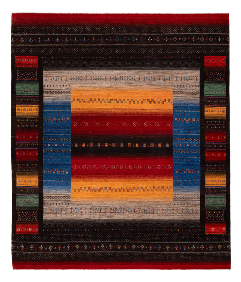 Indo Loribaft Teppich 257x304cm - Wollteppich - mehrfarbig