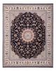 Indo Nain Teppich 251x309cm - Orientteppich - dunkelblau