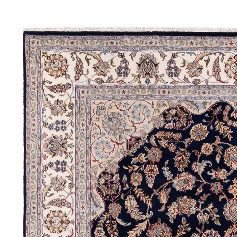 Indo Nain Teppich 251x309cm - Orientteppich - dunkelblau