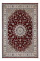 Indo Nain Teppich 200x303cm - Orientteppich - dunkelrot