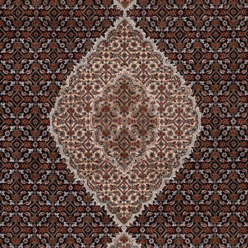 Indo Täbriz Teppich 203x259cm - Orientteppich - dunkelbeige