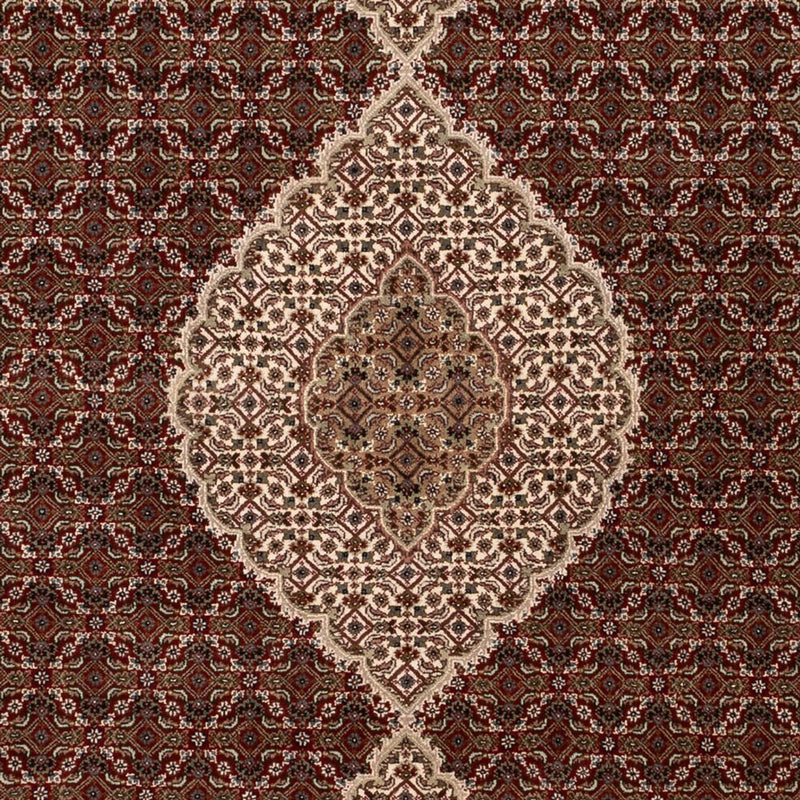 Indo Täbriz Teppich 197x300cm - Orientteppich - dunkelbeige