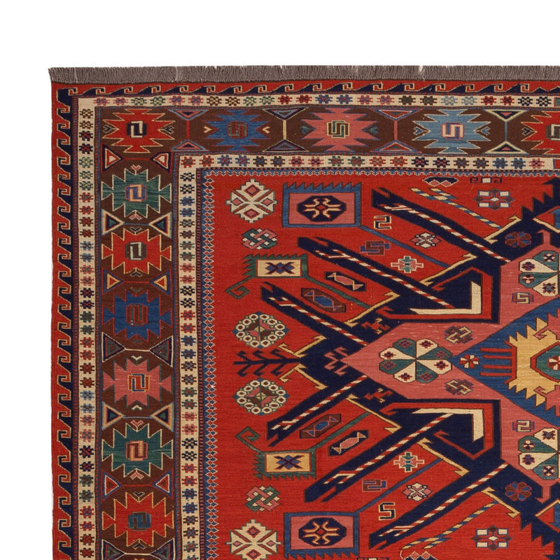Kelim Afghan Teppich 198x282cm - rot