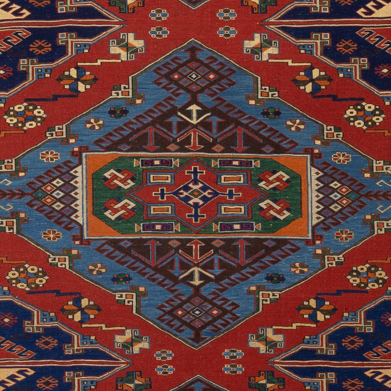 Kelim Afghan Teppich 203x281cm - rot