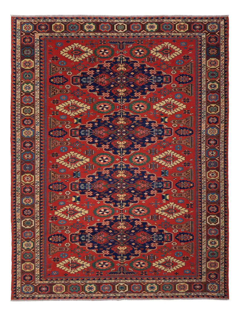 Kelim Afghan Teppich 241x318cm - rot
