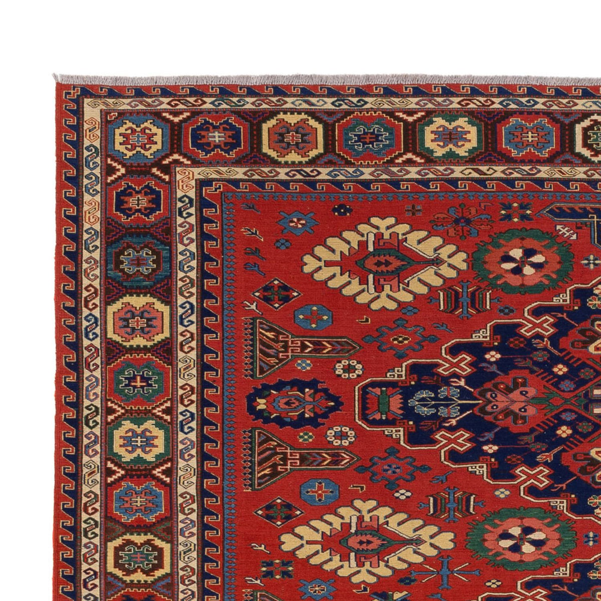 Kelim Afghan Teppich 241x318cm - rot