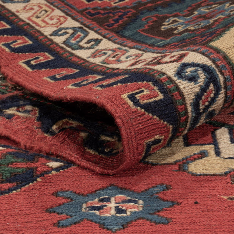 Kelim Afghan Teppich 241x318cm - rot