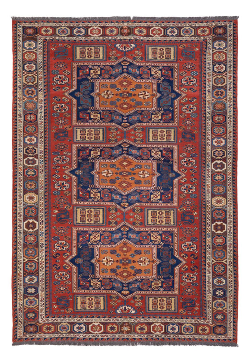 Kelim Afghan Teppich 236x323cm - rot