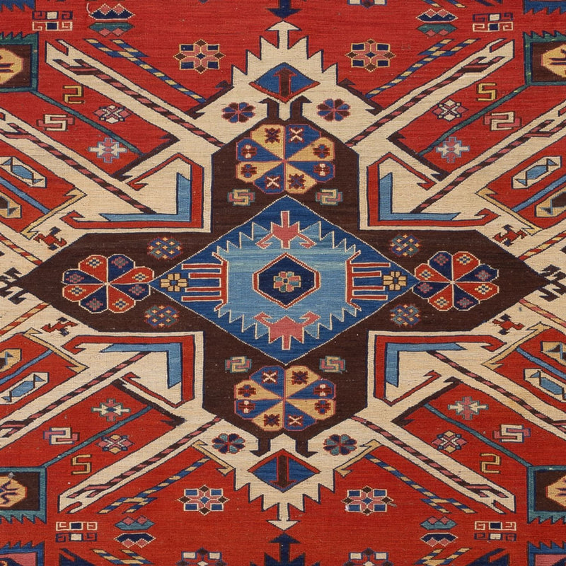 Kelim Afghan Teppich 218x292cm - rot
