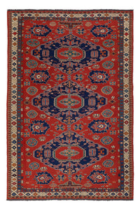 Kelim Afghan Teppich 178x263cm - rot – product image