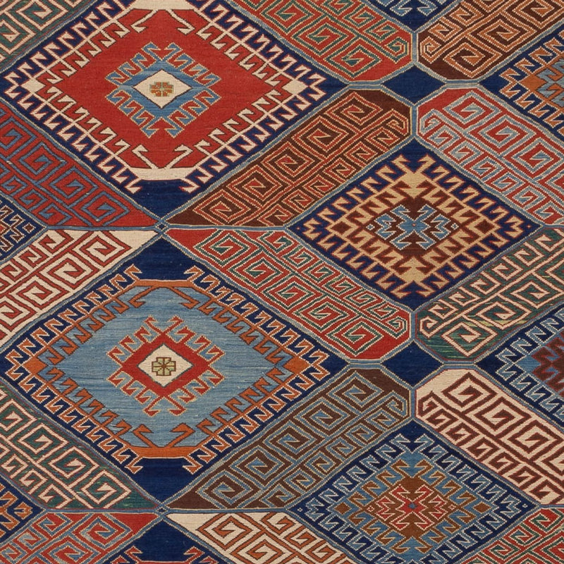 Kelim Afghan Teppich 189x291cm - mehrfarbig