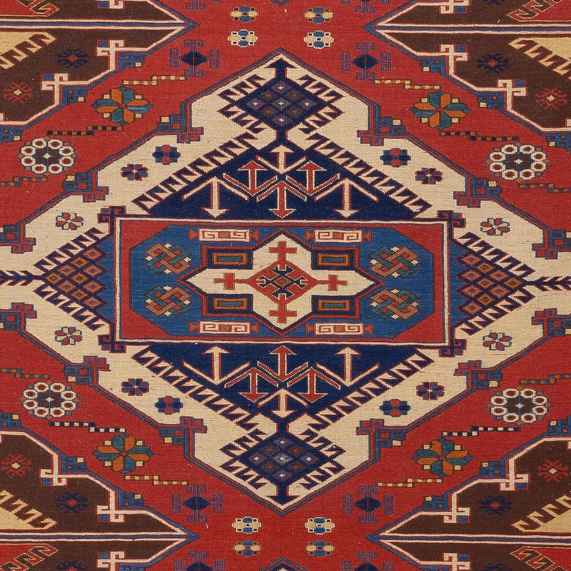 Kelim Afghan Teppich 204x282cm - rot