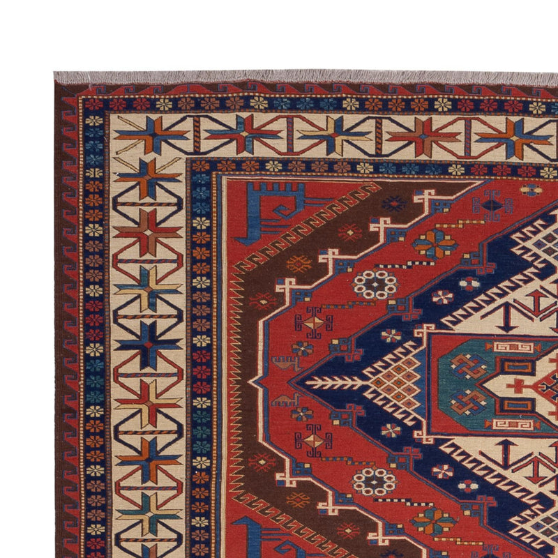 Kelim Afghan Teppich 204x282cm - rot