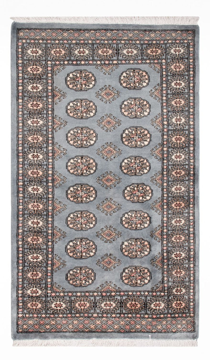 Pakistan Teppich 93x152cm - Orientteppich - hellblau