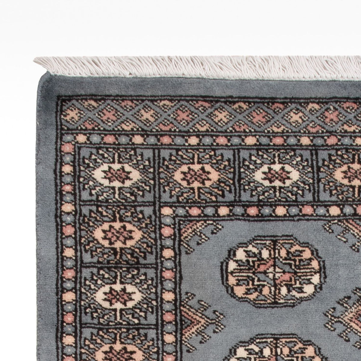Pakistan Teppich 93x152cm - Orientteppich - hellblau
