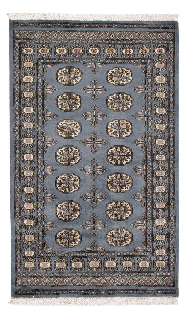Pakistan Teppich 93x156cm - Orientteppich - hellblau