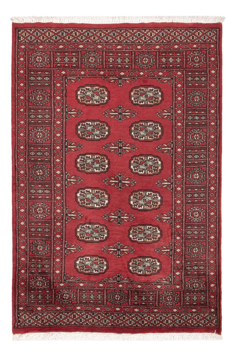 Pakistan Teppich 93x142cm - Orientteppich - rot