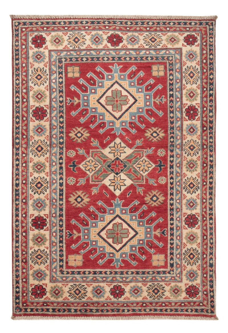 Kazak Teppich 103x141cm - Orientteppich - rot