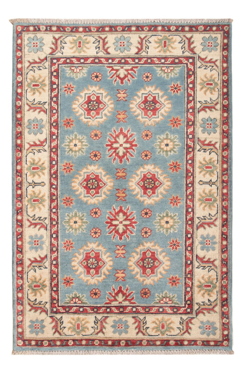 Kazak Teppich 81x124cm - Orientteppich - hellblau