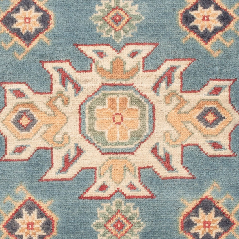 Kazak Teppich 83x123cm - Orientteppich - hellblau