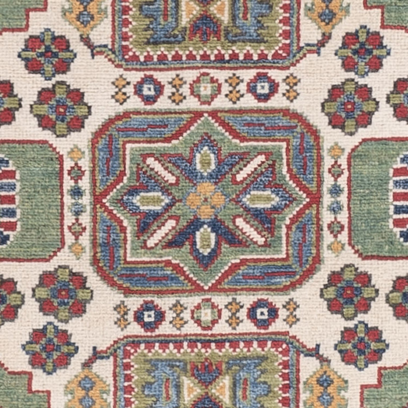 Kazak Teppich 101x144cm - Orientteppich - grün
