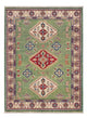 Kazak Teppich 102x139cm - Orientteppich - grün