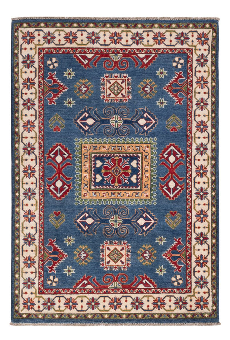 Kazak Teppich 122x180cm - Orientteppich - blau