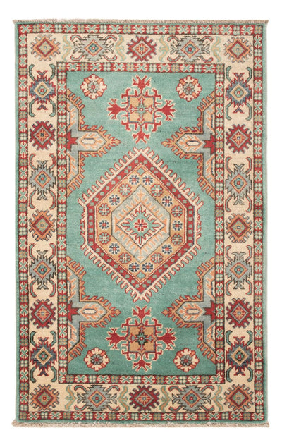 Kazak Teppich 76x120cm - Orientteppich - türkis