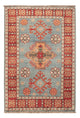 Kazak Teppich 59x88cm - Orientteppich - hellblau