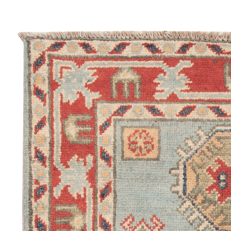 Kazak Teppich 60x96cm - Orientteppich - hellblau