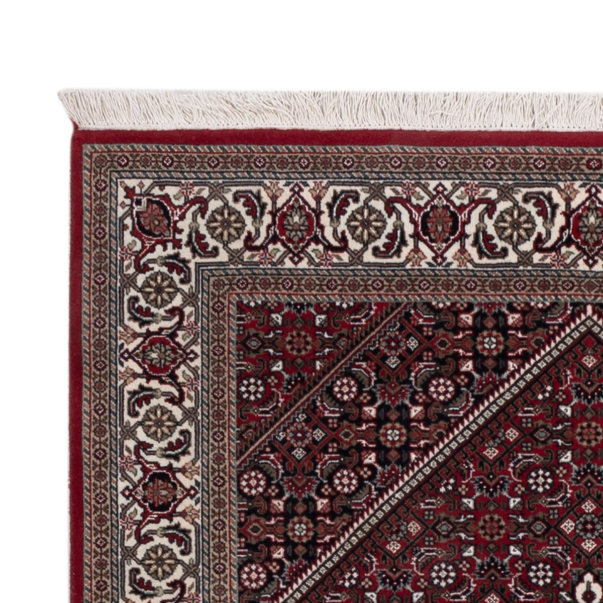 Indo Bidjar Teppich 122x182cm - Orientteppich - dunkelbeige