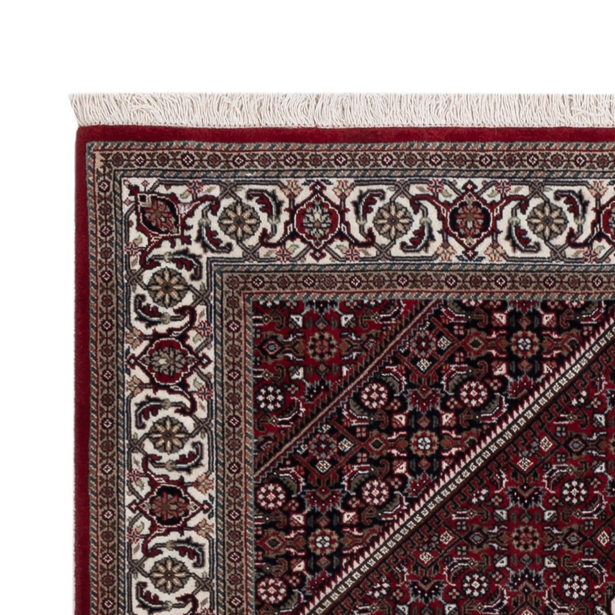 Indo Bidjar Teppich 122x184cm - Orientteppich - dunkelbeige