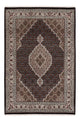 Indo Täbriz Teppich 124x187cm - Orientteppich - dunkelbeige