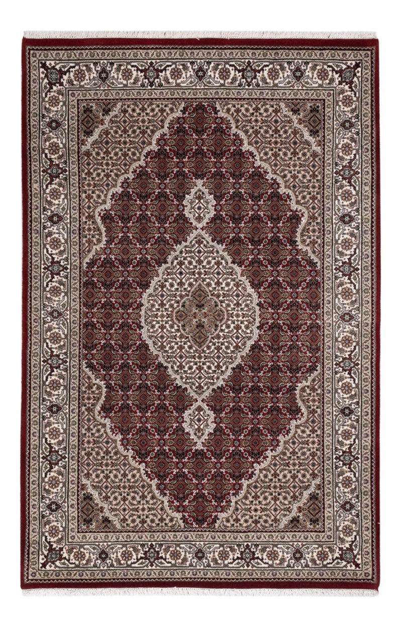 Indo Täbriz Teppich 123x187cm - Orientteppich - dunkelbeige