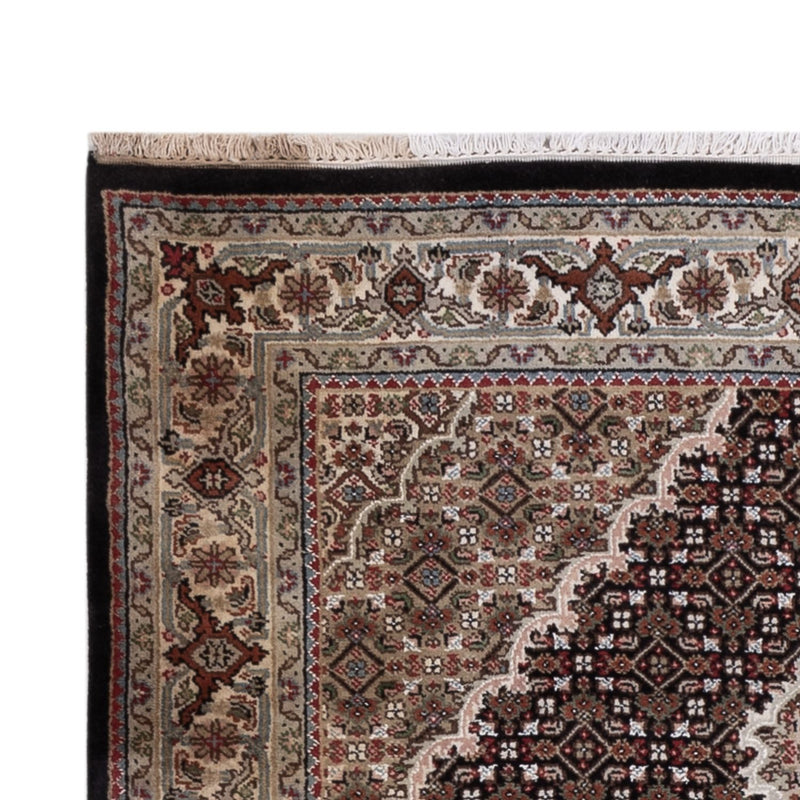 Indo Täbriz Teppich 127x184cm - Orientteppich - dunkelbeige
