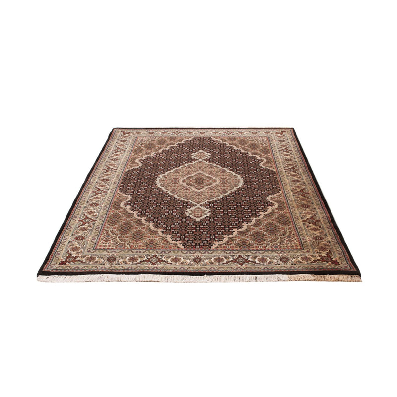 Indo Täbriz Teppich 127x184cm - Orientteppich - dunkelbeige