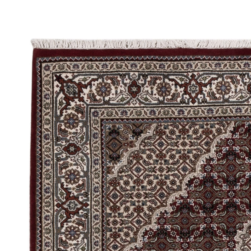 Indo Täbriz Teppich 124x186cm - Orientteppich - dunkelbeige