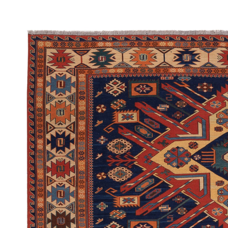 Kelim Afghan Teppich 214x299cm - mehrfarbig