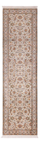Kaschmir Seide Teppich 80x308cm - Orientteppich - beige