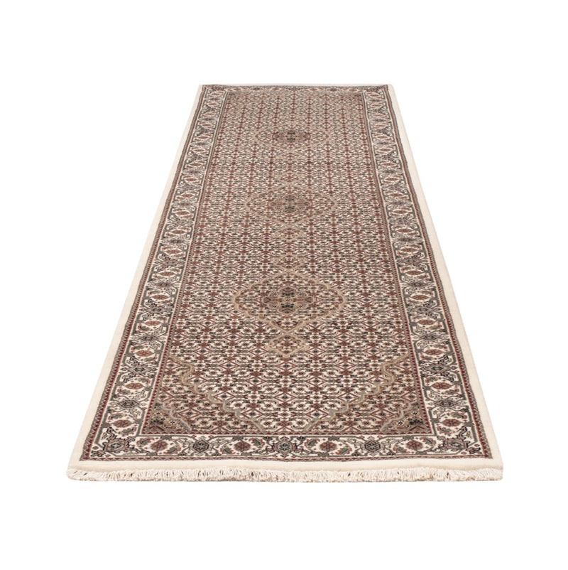 Indo Täbriz Teppich 84x315cm - Orientteppich - dunkelbeige