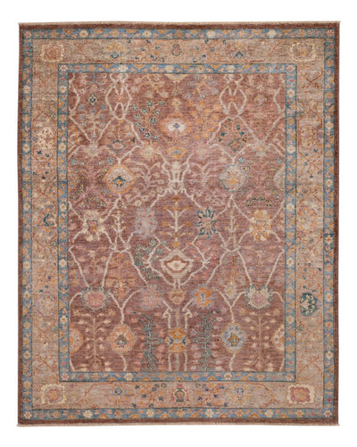 Usak Teppich 152x194cm - Orientteppich - dunkelbeige