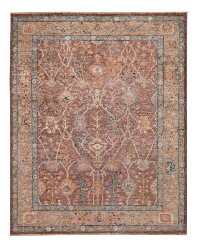 Usak Teppich 152x194cm - Orientteppich - dunkelbeige